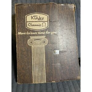 Vintage Kirby Classic Vacuum Cleaner Accessories Attachments  Original Box Brown